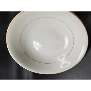 Ivory Elegance Ranmaru Dynasty 0610 Japan 9 In Serving Bowl Gold Trim